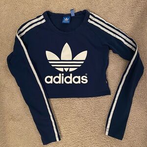 Adidas Long Sleeve Crop Top - women’s small
